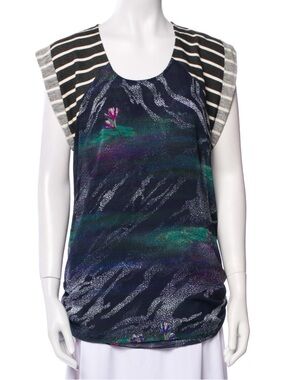 Timo Weiland Printed Scoop Neck Tunic
